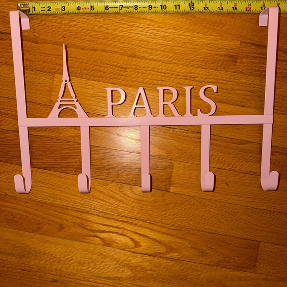 Pink Paris Wall Hook Rack - Picture 3 of 3
